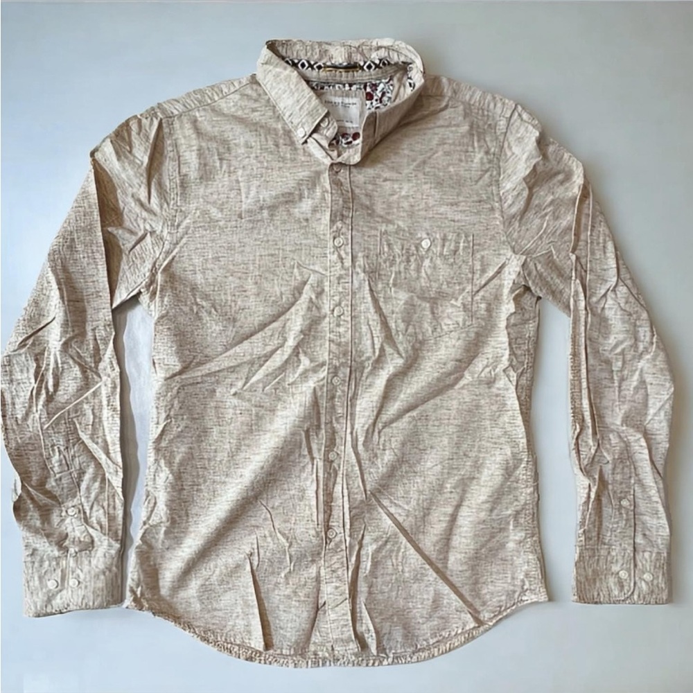 Denim & Flower Southern Beige Button Down